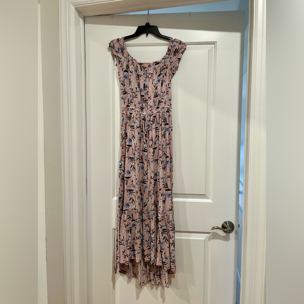 Floral off the shoulder maxi